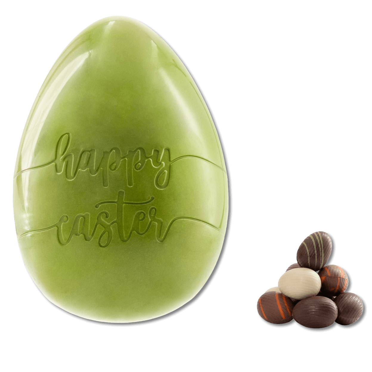 Happy Easter dark chocolate egg 450g 5407008478209 The Belgian Chocolate Makers