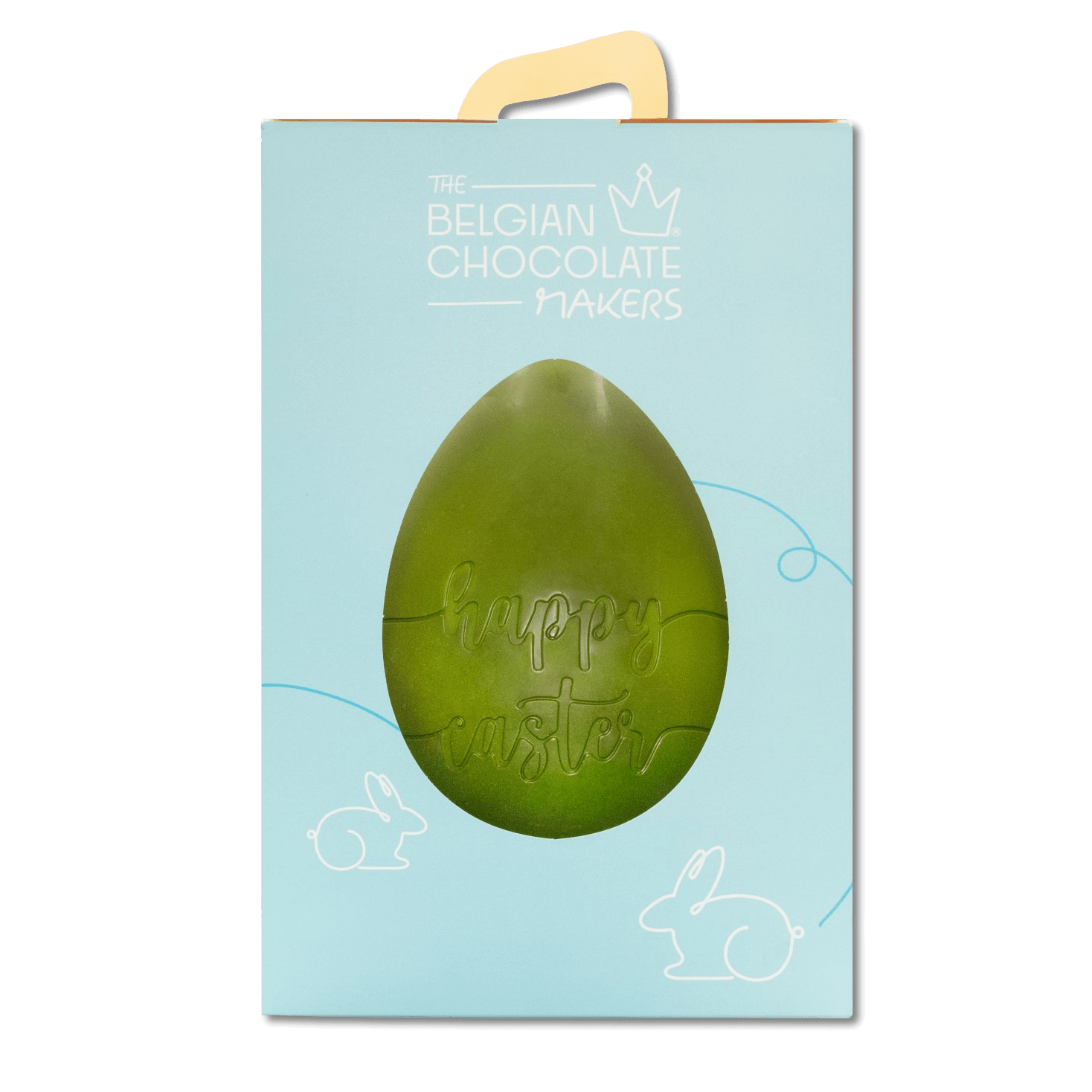 Happy Easter dark chocolate egg 450g 5407008478209 The Belgian Chocolate Makers