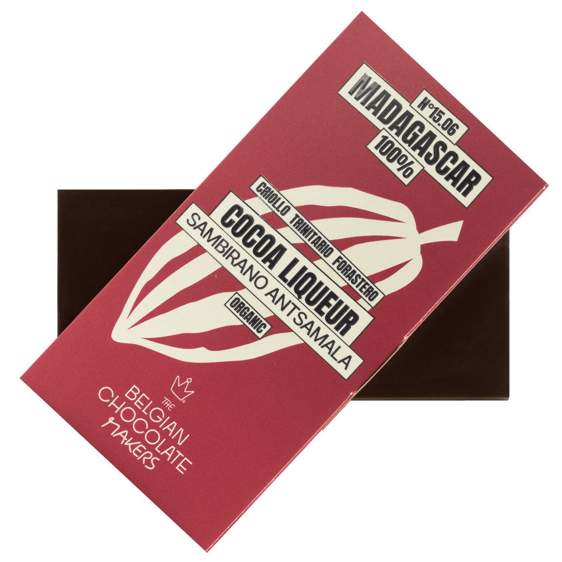 Liqueur bar origin Madagascar 100% 5407008475741 The Belgian Chocolate Makers