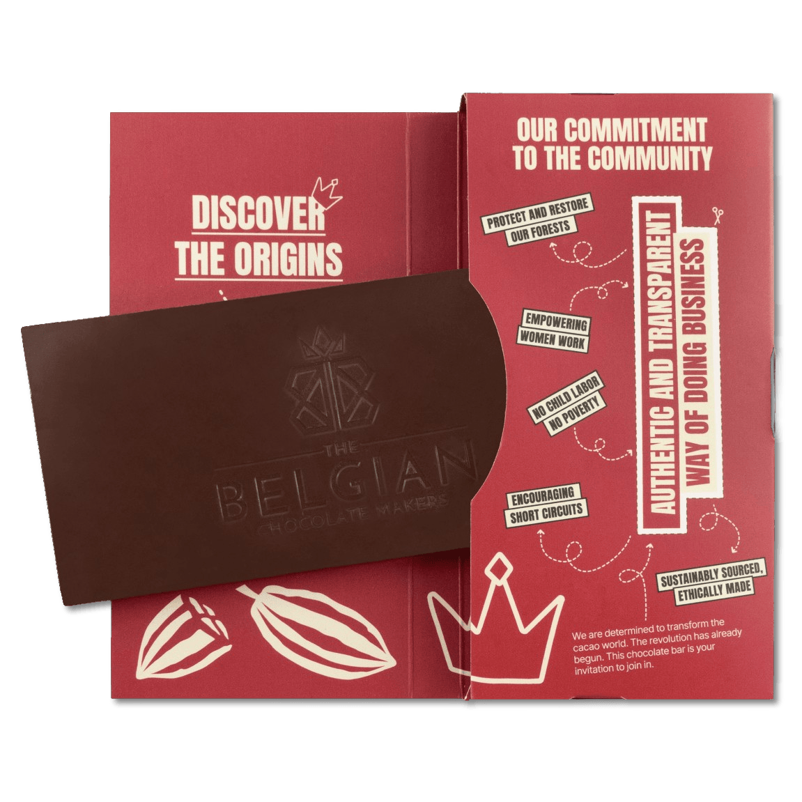 Liqueur bar origin Madagascar 100% 5407008475741 The Belgian Chocolate Makers