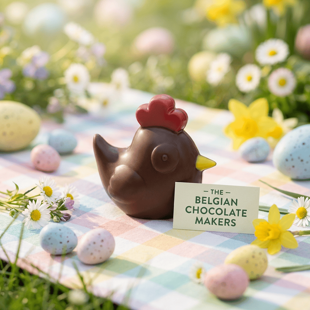 Little dark chocolate hen 50g 5407008472160. The Belgian Chocolate Makers