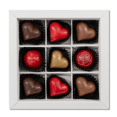 Love box of 9 Belgian pralines 135g 5407008470081 The Belgian Chocolate Makers