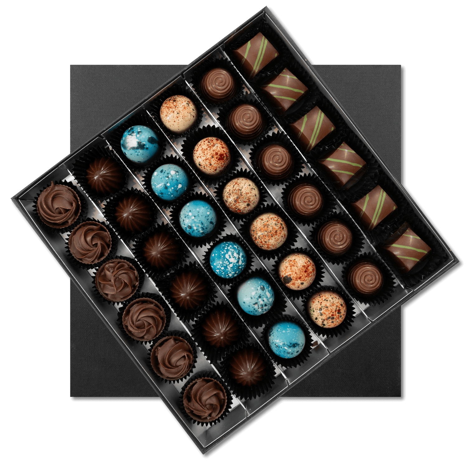 Luxury Belgian chocolate box with 36 pralines 540g 5407008474508 The Belgian Chocolate Makers
