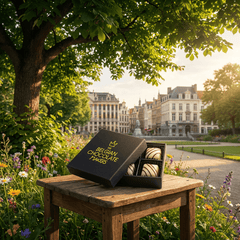 Luxury Belgian chocolate box with 4 caramel pralines 50g 5407008470777 The Belgian Chocolate Makers