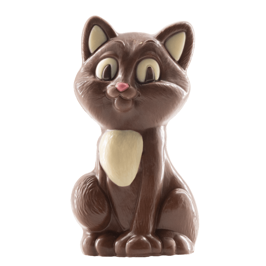 Milk chocolate cat 100g 5407008478414 The Belgian Chocolate Makers