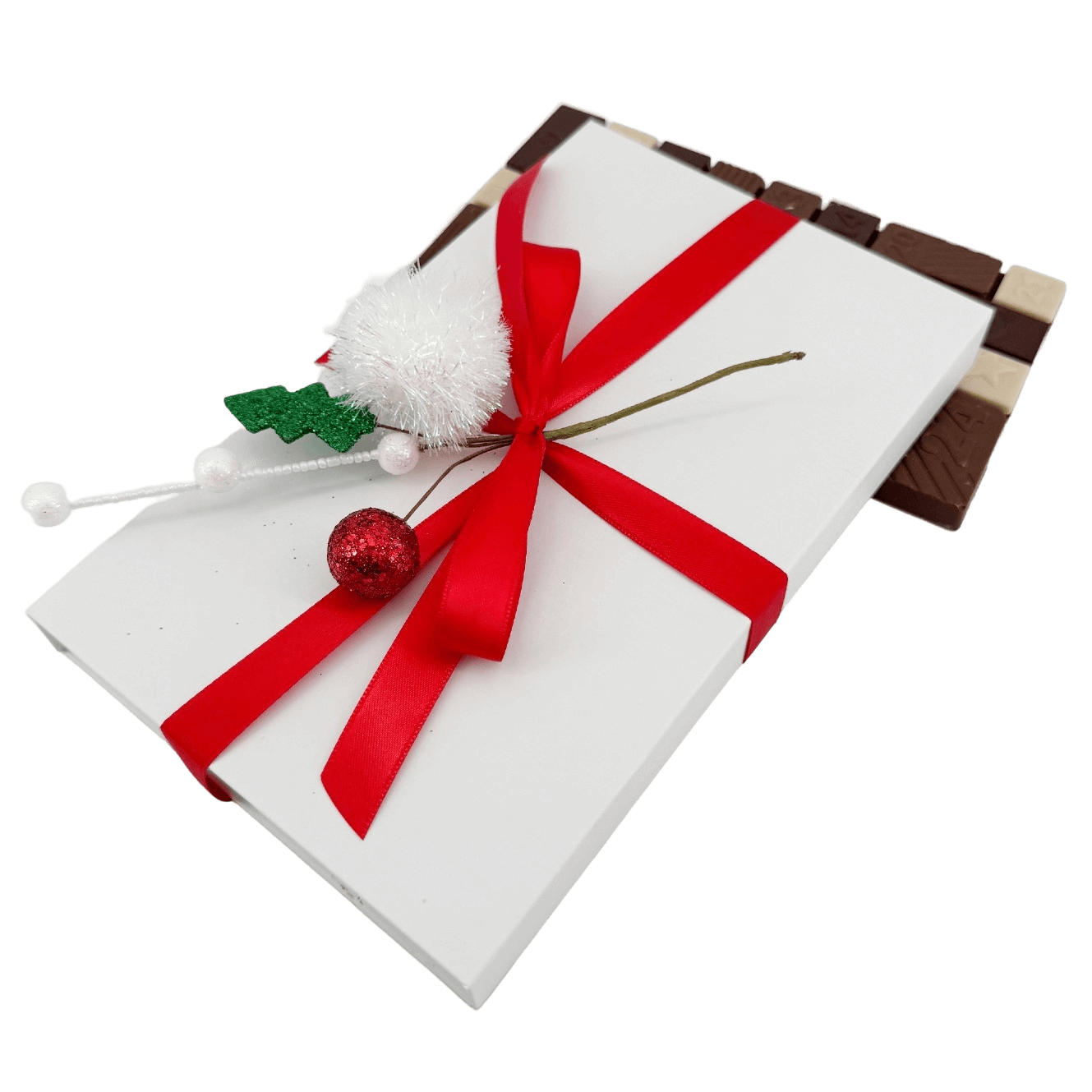 Milk chocolate Christmas advent calendar bar 200g 5407008470050 The Belgian Chocolate Makers