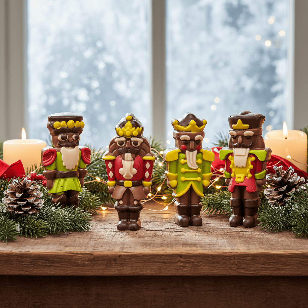 Milk chocolate Christmas nutcracker soldier 130g The Belgian Chocolate Makers