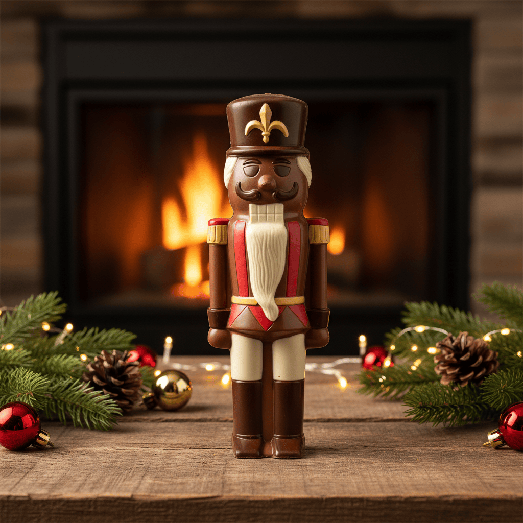 Milk chocolate Christmas nutcracker soldier 1kg 5407008476922 The Belgian Chocolate Makers