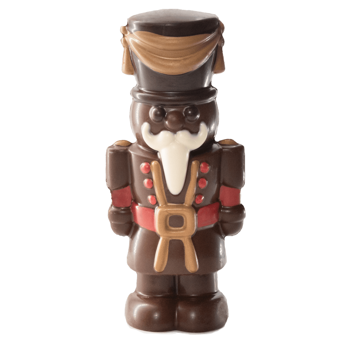 Milk chocolate Christmas nutcracker soldier 220g 5407008478629 The Belgian Chocolate Makers