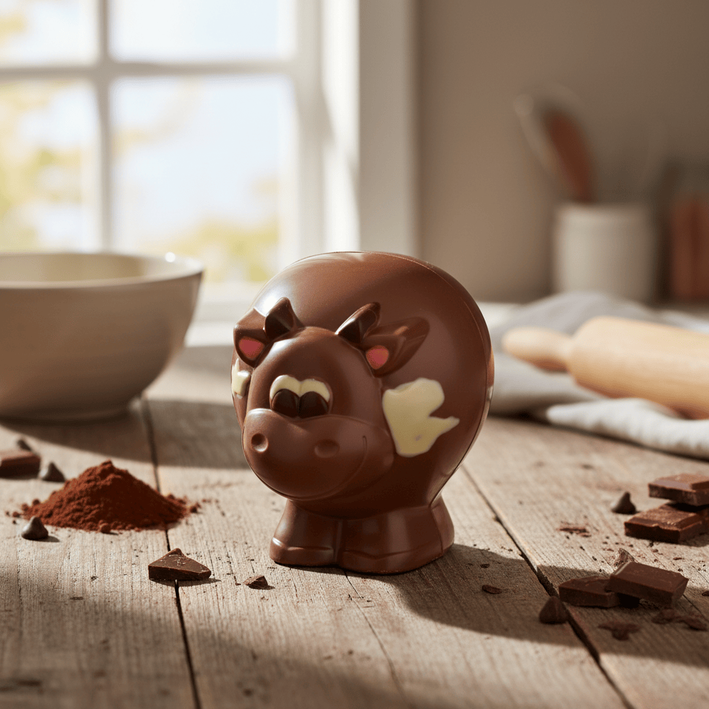 Milk chocolate cow 130g 5407008476502 The Belgian Chocolate Makers