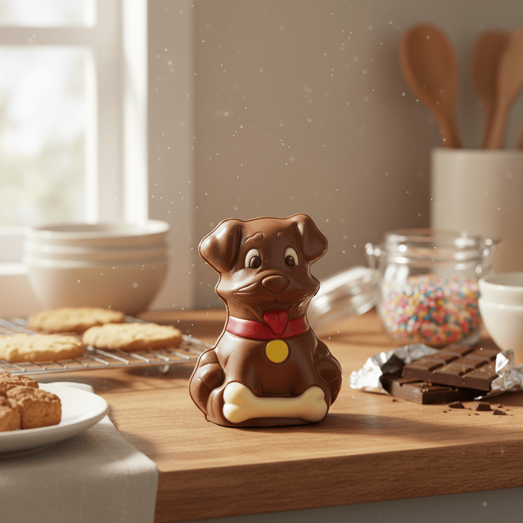 Milk chocolate dog 75g 5407008476052 The Belgian Chocolate Makers