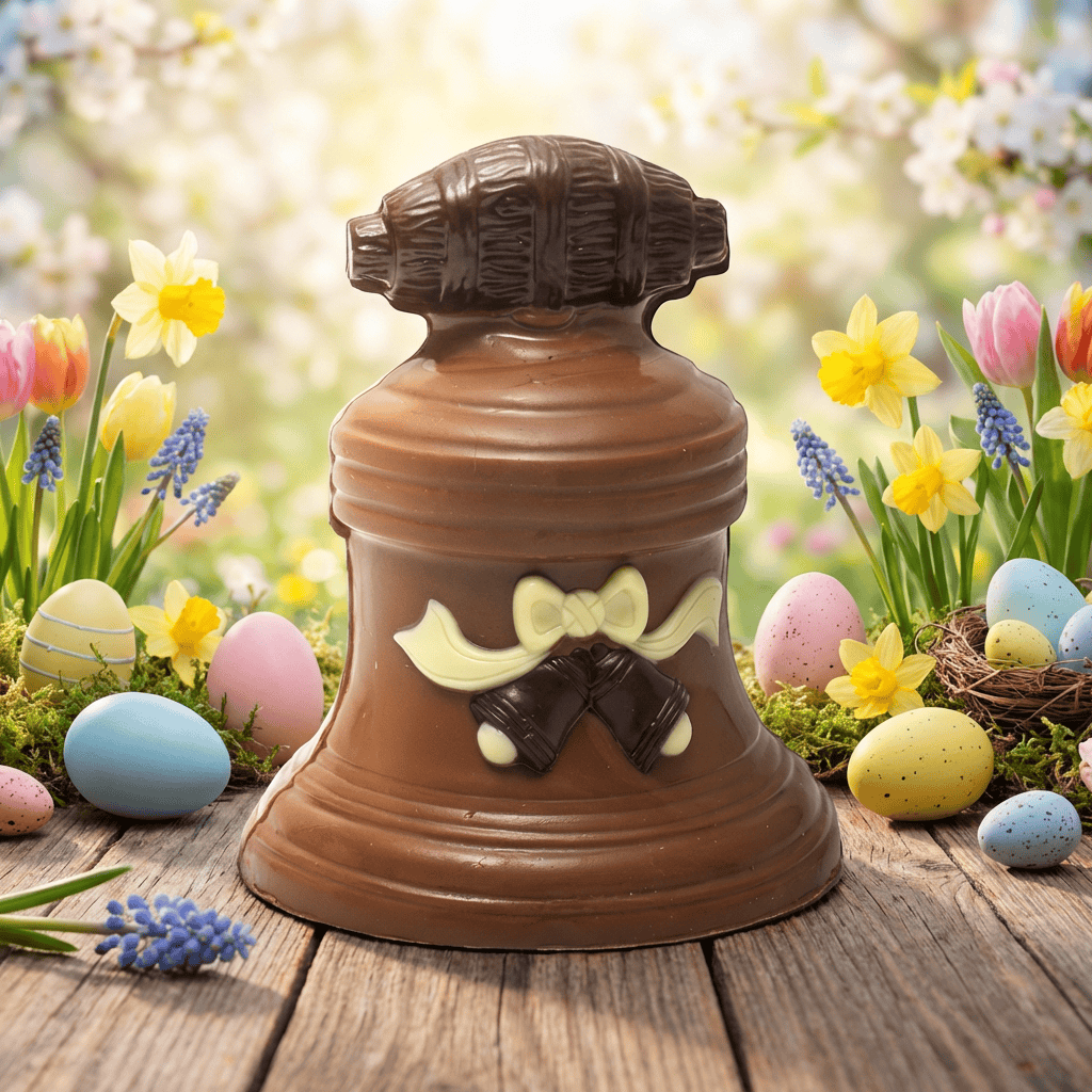 Milk chocolate Easter bell 190g 5407008475420 The Belgian Chocolate Makers