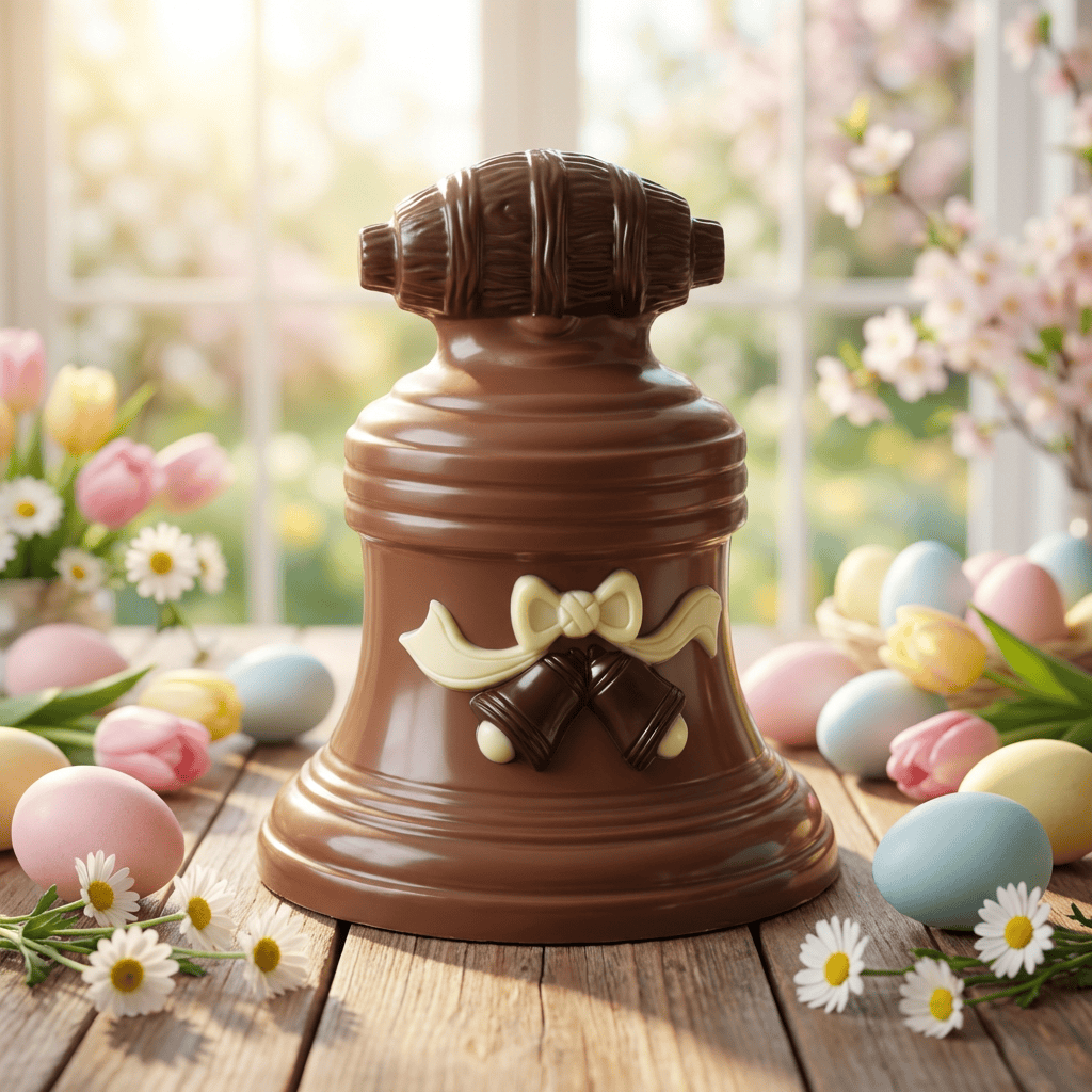 Milk chocolate Easter bell 190g 5407008475420 The Belgian Chocolate Makers