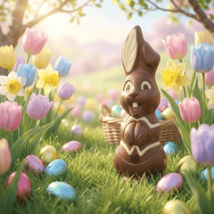 Milk chocolate Easter bunny 400g 5407008472047 The Belgian Chocolate Makers