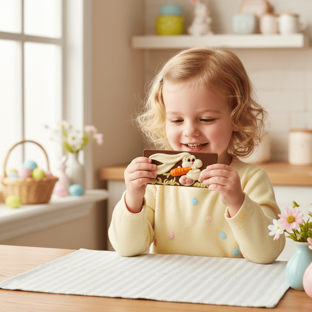 Milk chocolate Easter bunny bar 100g 5407008478063 The Belgian Chocolate Makers