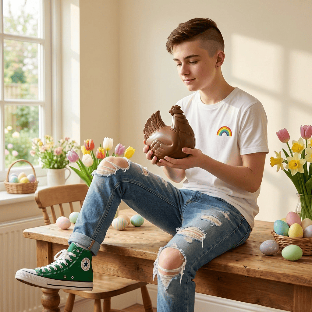 Milk chocolate Easter hen 120g 5407008472139 The Belgian Chocolate Makers