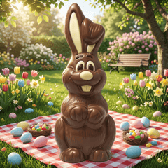 Milk chocolate giant Easter bunny 3kgs 5407008475642 The Belgian Chocolate Makers