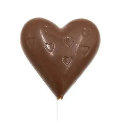 Milk chocolate heart lollipop 5407008472320 The Belgian Chocolate Makers