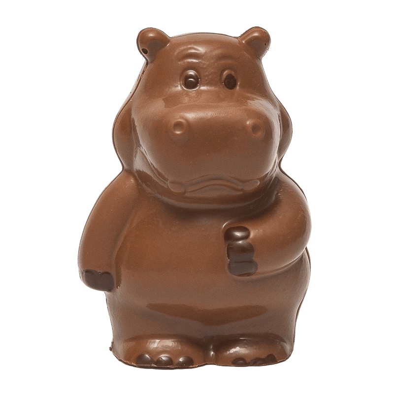 Milk chocolate hippo 140g 5407008476106 The Belgian Chocolate Makers