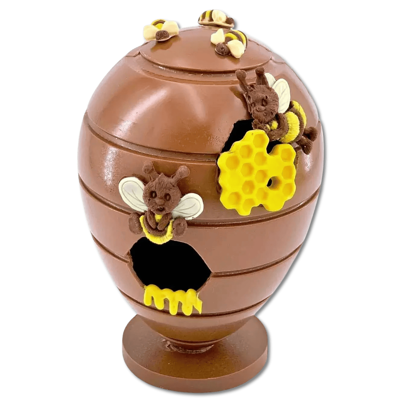 Milk chocolate honeycomb Easter egg 500g 5407008478773 The Belgian Chocolate Makers