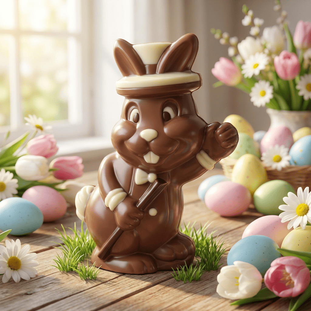 Milk chocolate magic bunny 260g 5407008476199 The Belgian Chocolate Makers