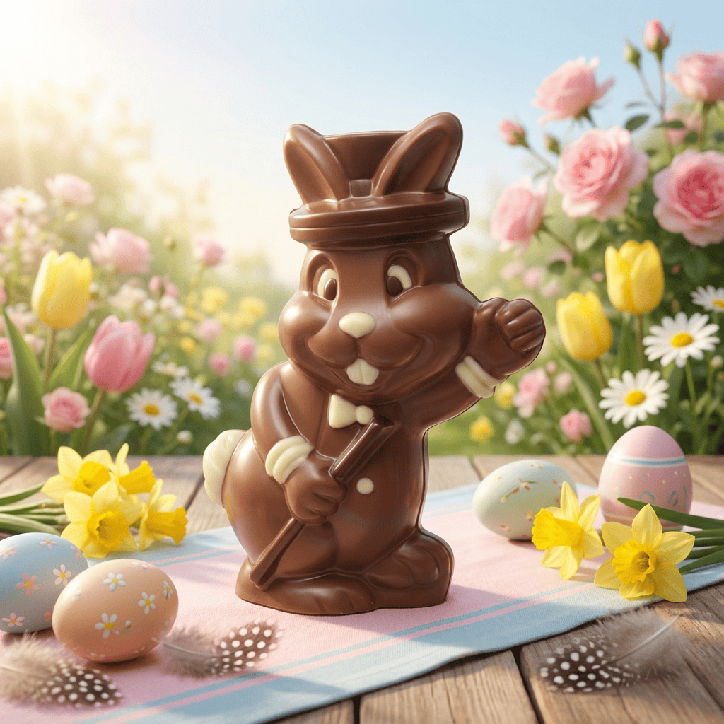 Milk chocolate magic bunny 260g 5407008476199 The Belgian Chocolate Makers