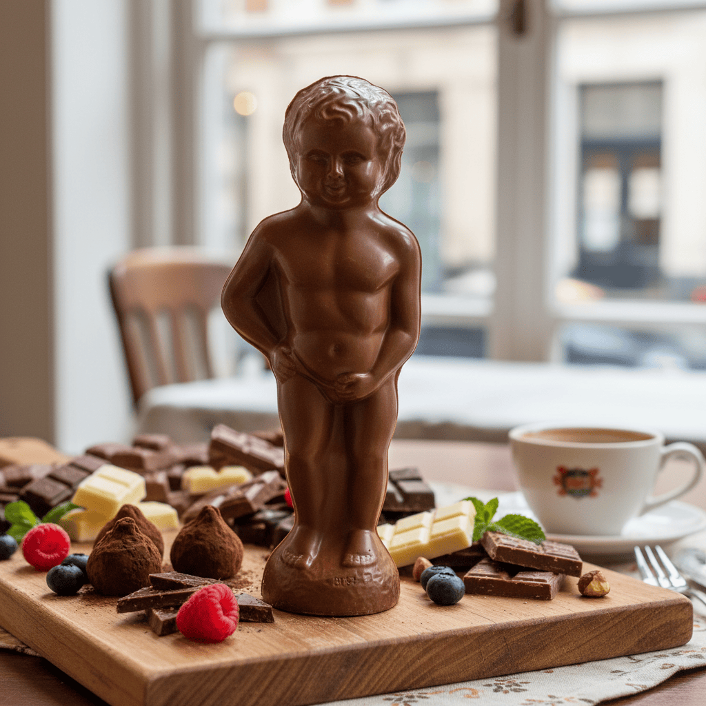 Milk chocolate Manneken Pis 450g 5407008470524 The Belgian Chocolate Makers