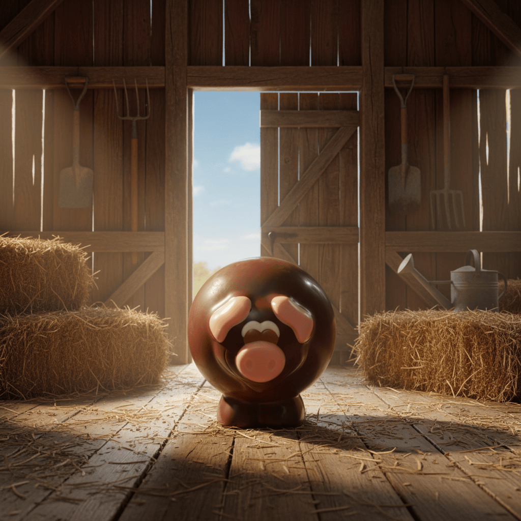 Milk chocolate pig 130g - The Belgian Chocolate Makers