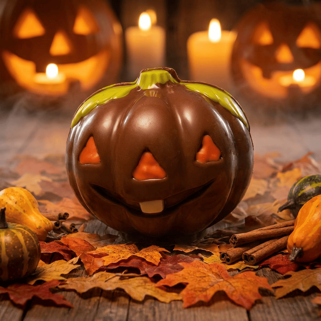 Milk chocolate pumpkin 150g 5407008476427 The Belgian Chocolate Makers