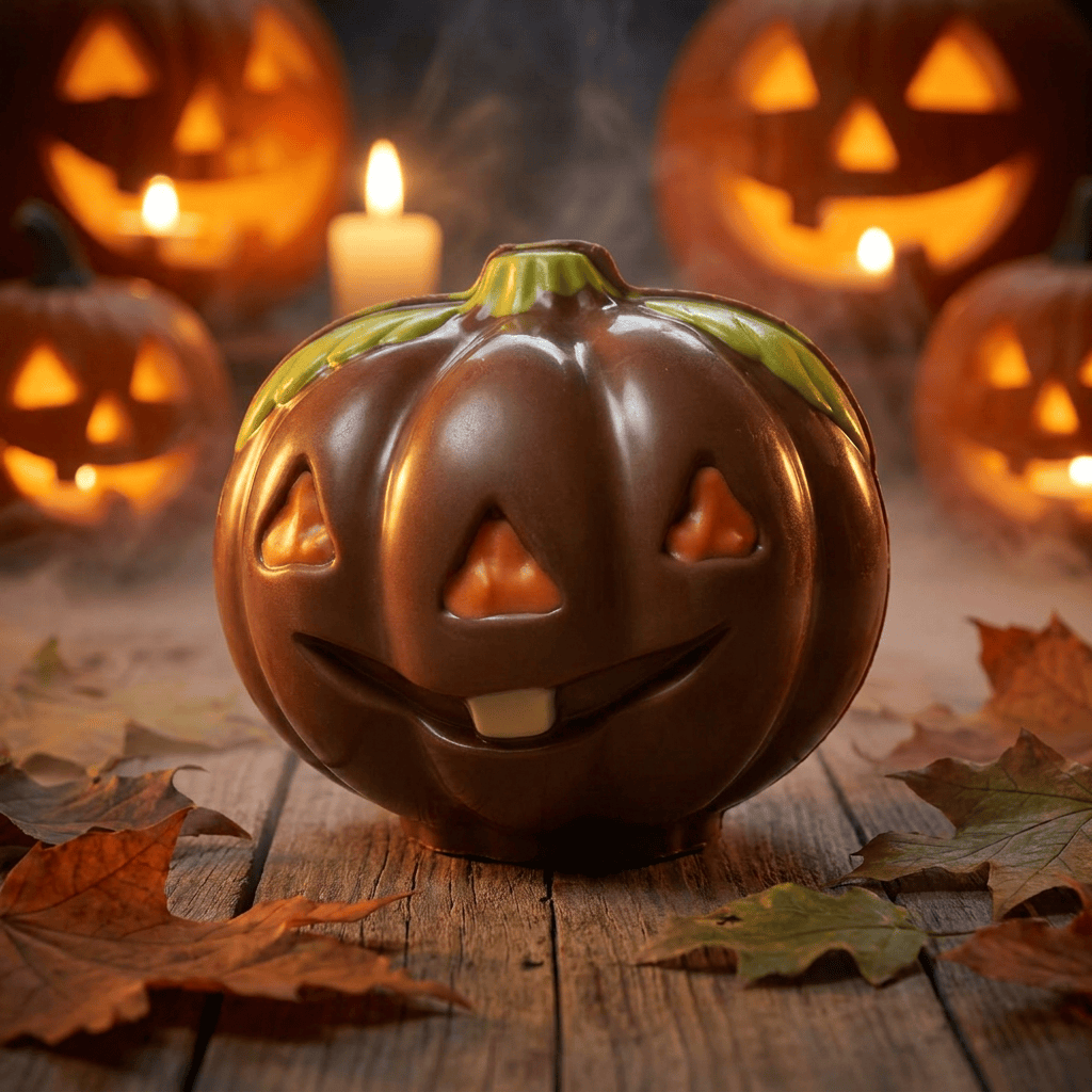 Milk chocolate pumpkin 150g 5407008476427 The Belgian Chocolate Makers