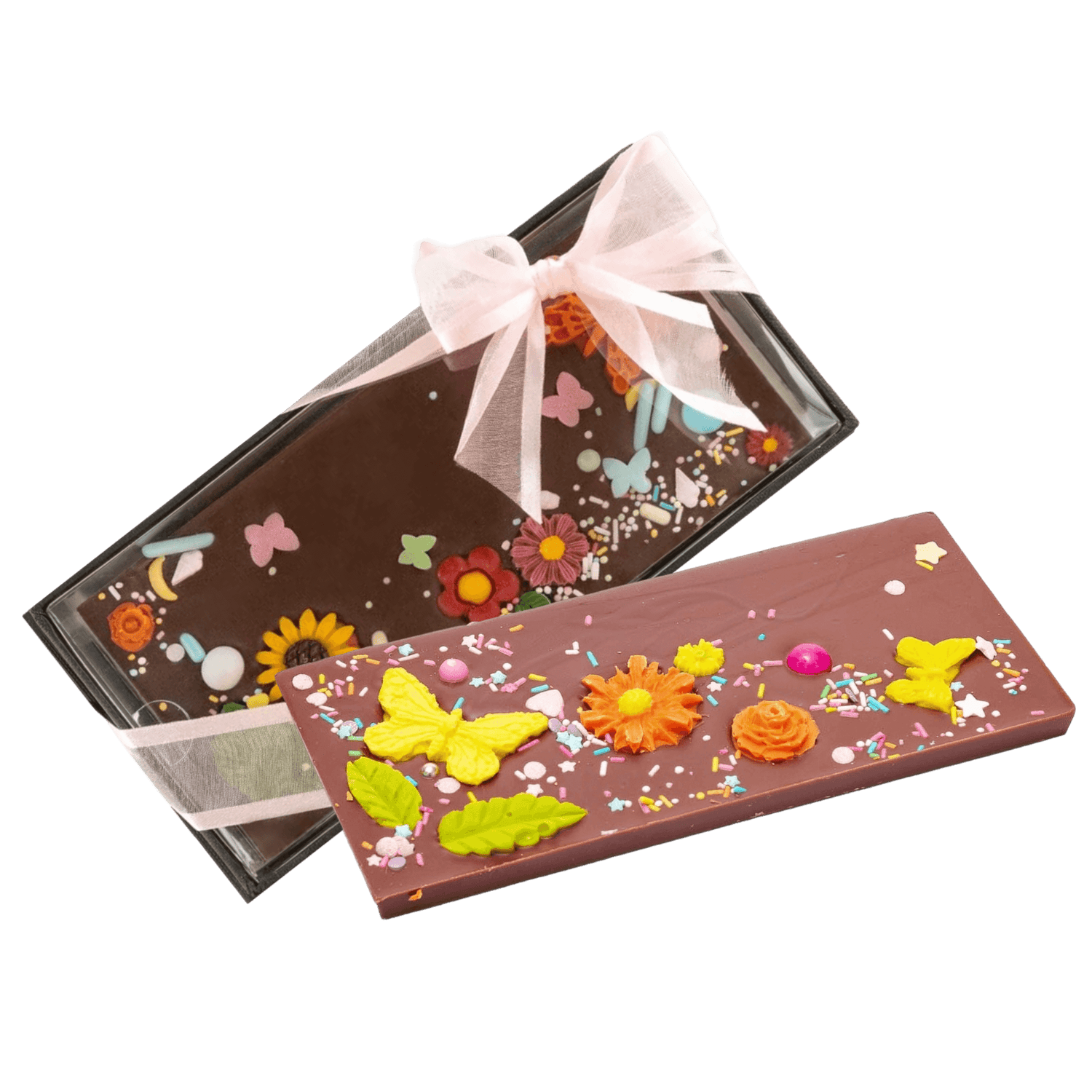 Milk chocolate spring bar 110g 5407008477660 The Belgian Chocolate Makers