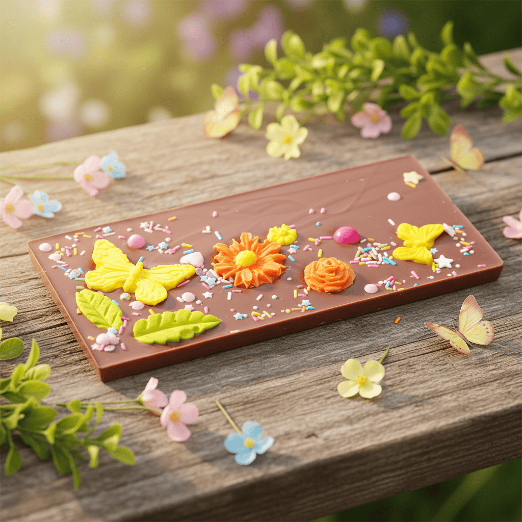 Milk chocolate spring bar 110g 5407008477660 The Belgian Chocolate Makers