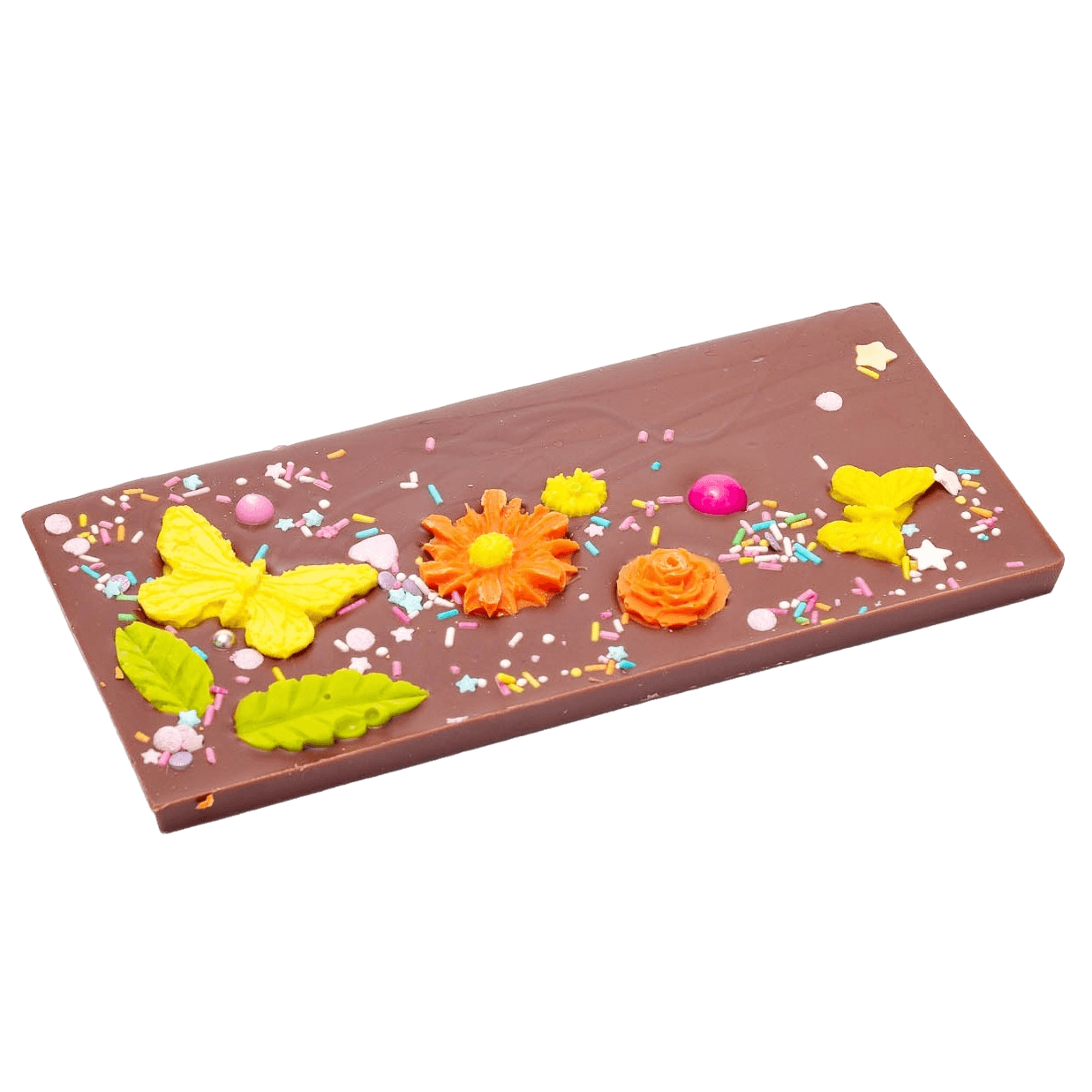 Milk chocolate spring bar 110g 5407008477660 The Belgian Chocolate Makers