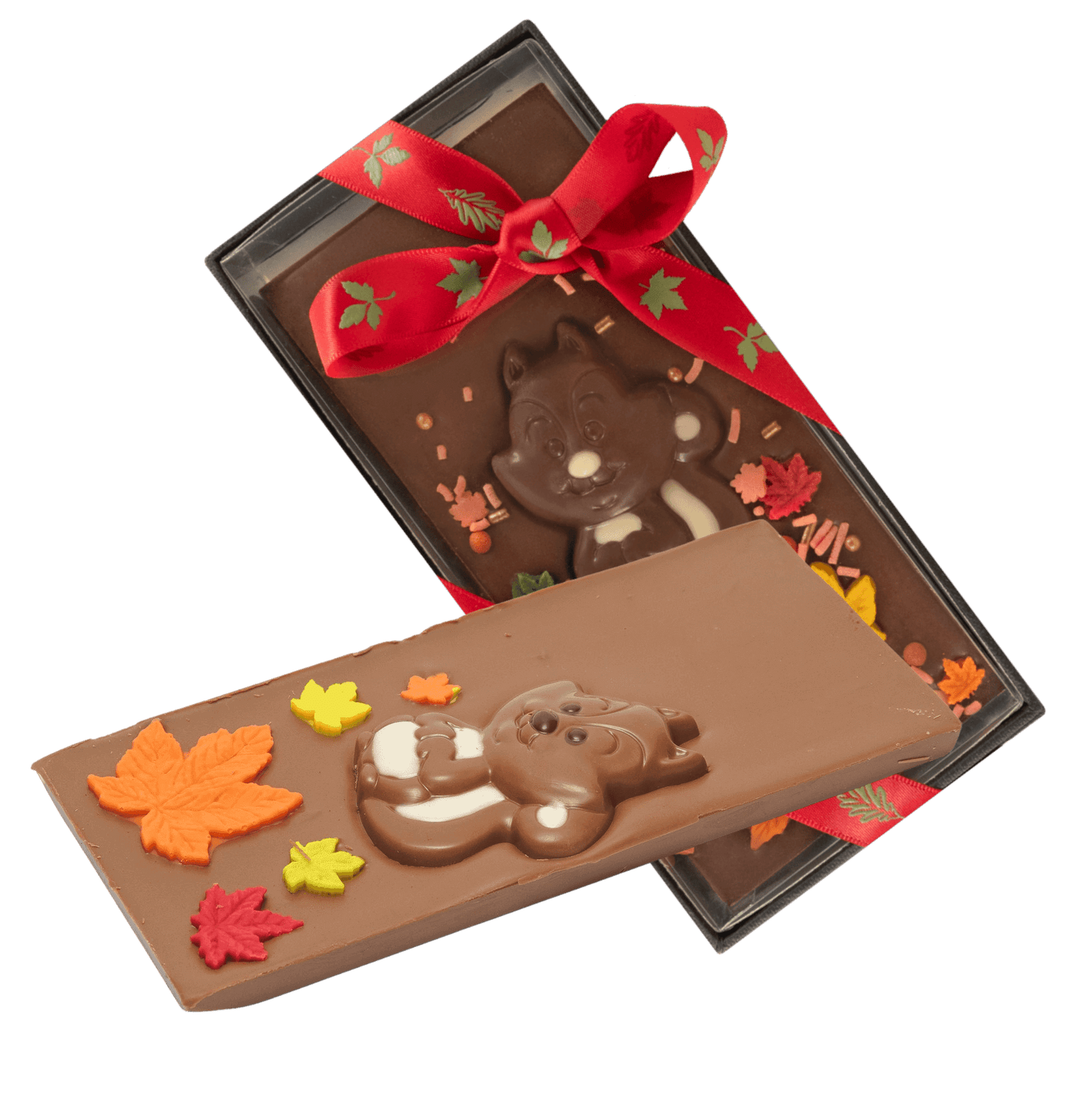 Milk chocolate squirrel bar 125g 5407008476793 The Belgian Chocolate Makers