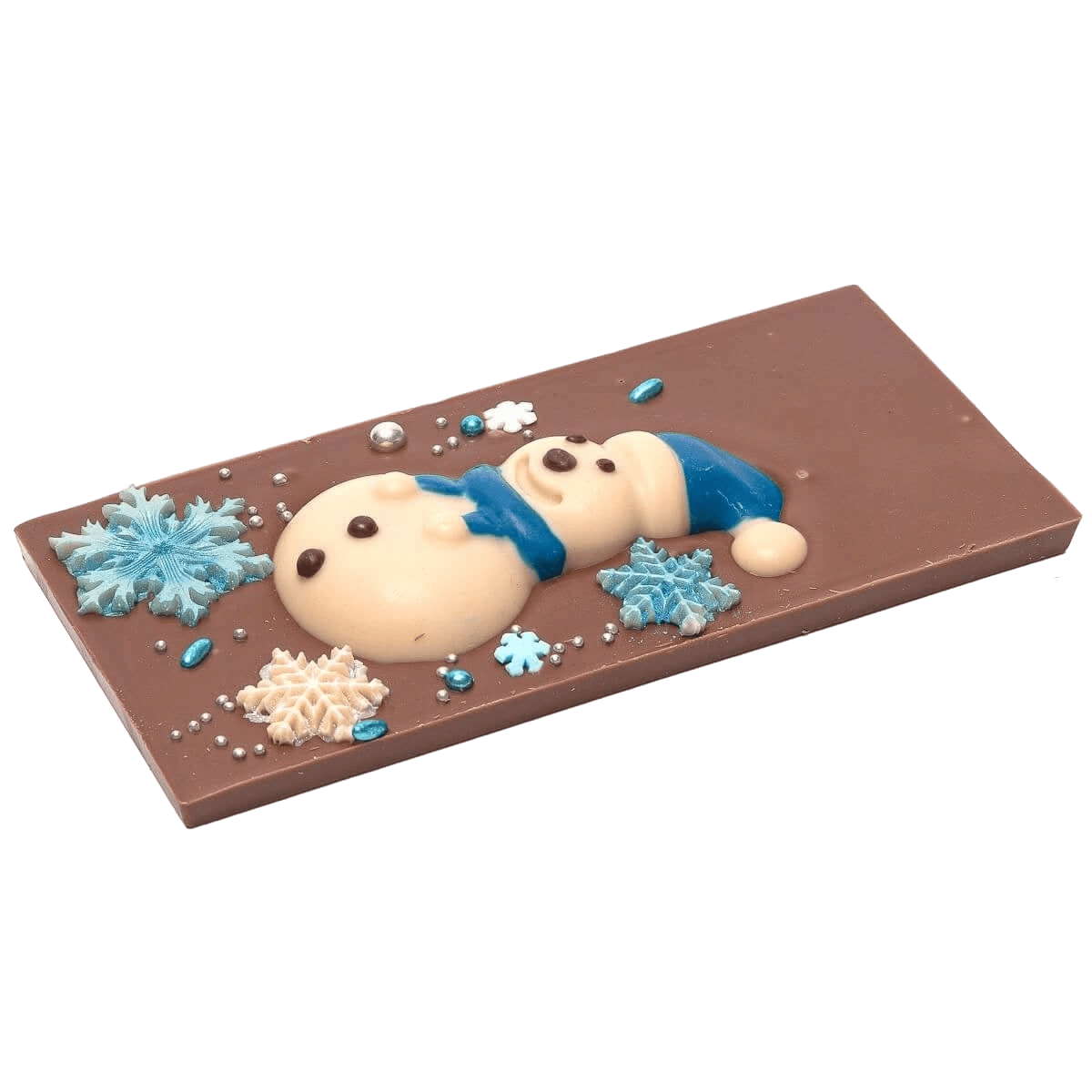 Milk chocolate winter bar 120g 5407008477141 The Belgian Chocolate Makers