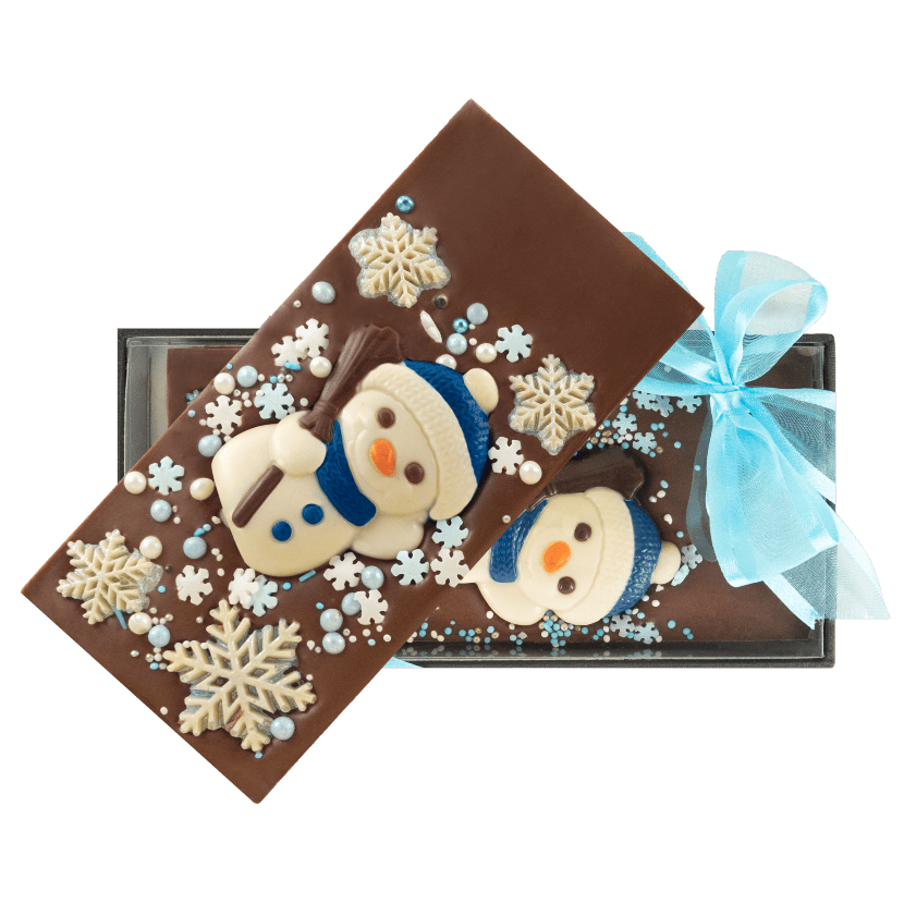 Milk chocolate winter bar 120g 5407008477141 The Belgian Chocolate Makers
