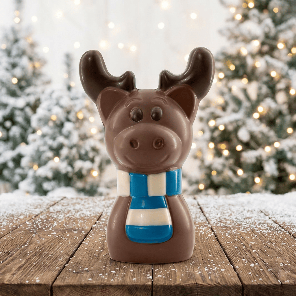 Milk chocolate winter reindeer 180g 5407008479824 The Belgian Chocolate Makers