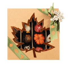 Mix of autumn pralines in a brown gift box 5407008474317 The Belgian Chocolate Makers