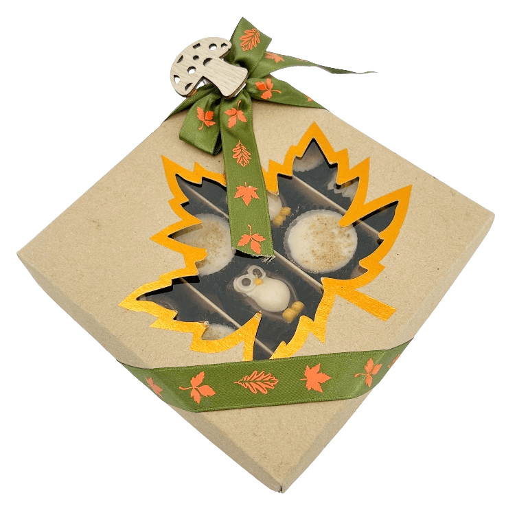 Mix of autumn pralines in a craft gift box 5407008477547 The Belgian Chocolate Makers