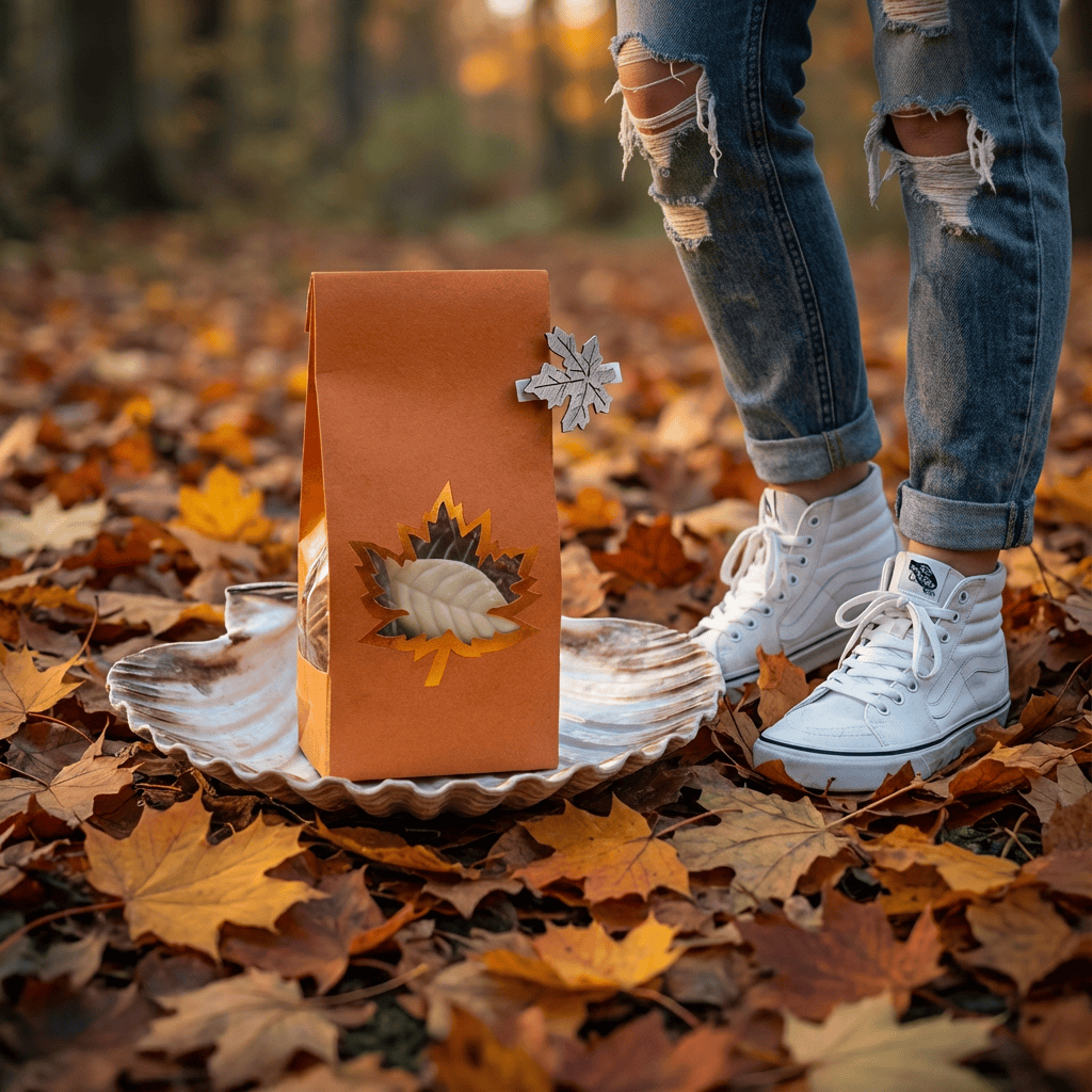 Mix of chocolate autumn leaves 5407008470555 The Belgian Chocolate Makers