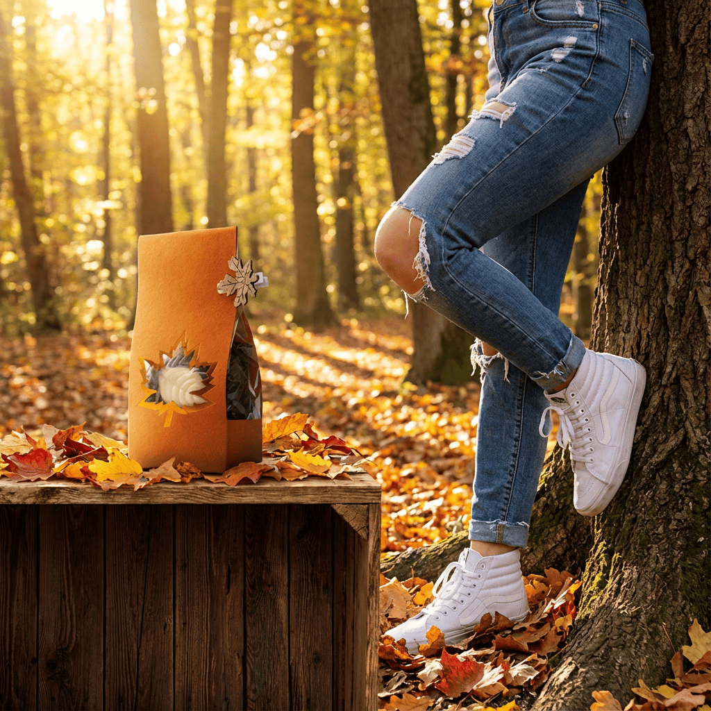 Mix of chocolate autumn leaves 5407008470555 The Belgian Chocolate Makers