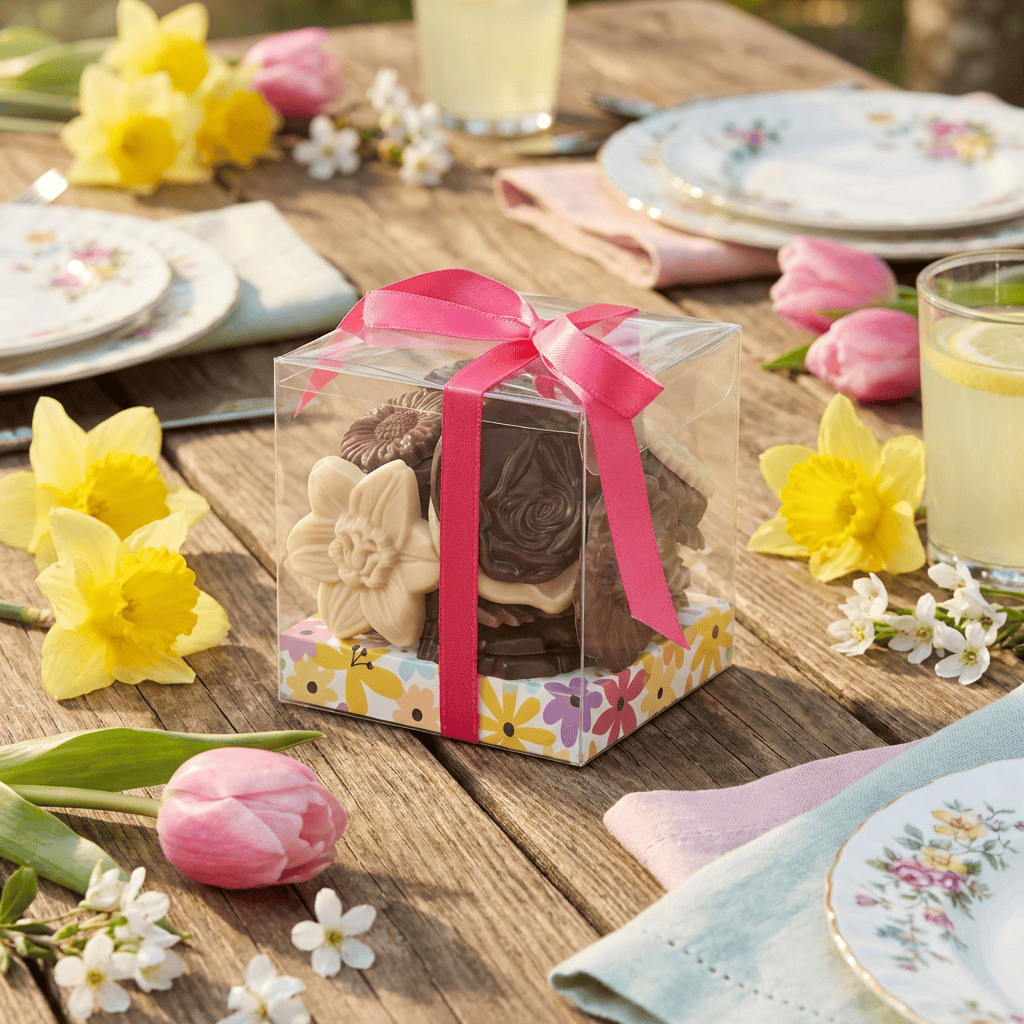 Mix of chocolate flowers 120g 5407008478315 The Belgian Chocolate Makers