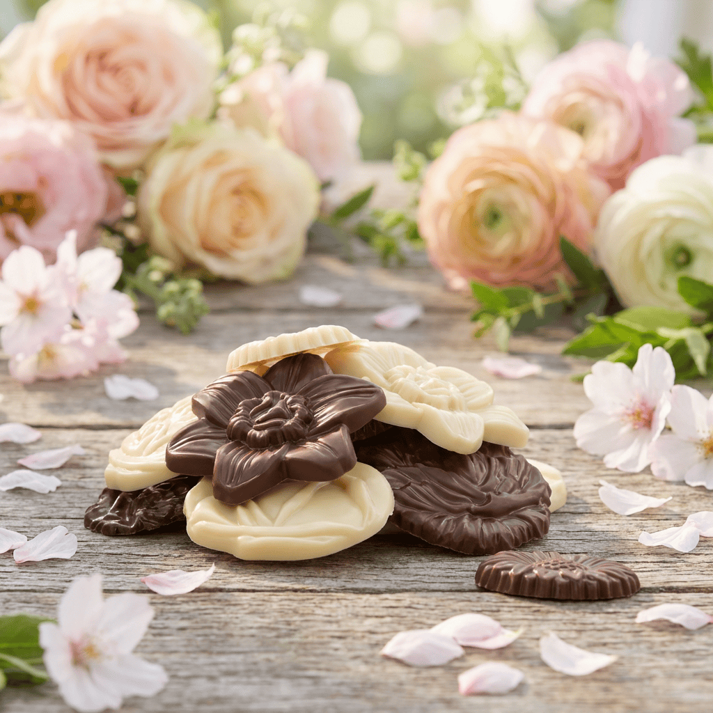 Mix of chocolate flowers 120g 5407008478315 The Belgian Chocolate Makers