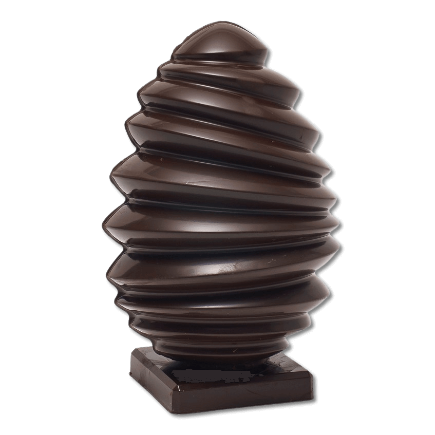Pagoda dark chocolate Easter egg 400g with mini eggs Inside 5407008475567 The Belgian Chocolate Makers