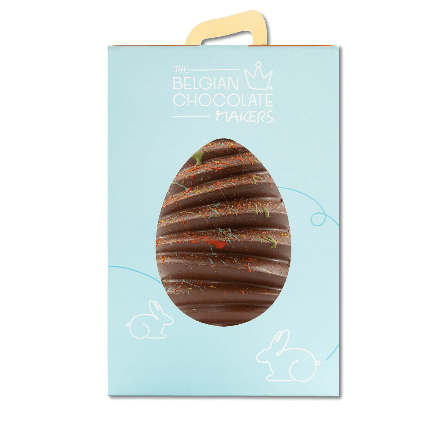 Pagoda milk chocolate Easter egg 400g with mini eggs Inside 5407008475574 The Belgian Chocolate Makers