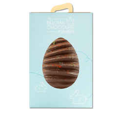 Pagoda milk chocolate Easter egg 400g with mini eggs Inside 5407008475574 The Belgian Chocolate Makers