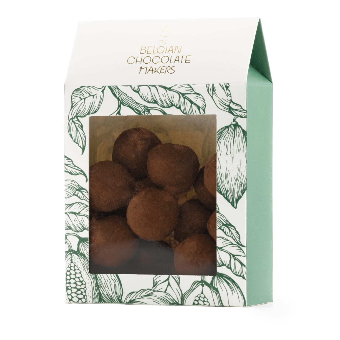 Pouch of Belgian truffles with cacao coating 160g 5407008471040 The Belgian Chocolate Makers