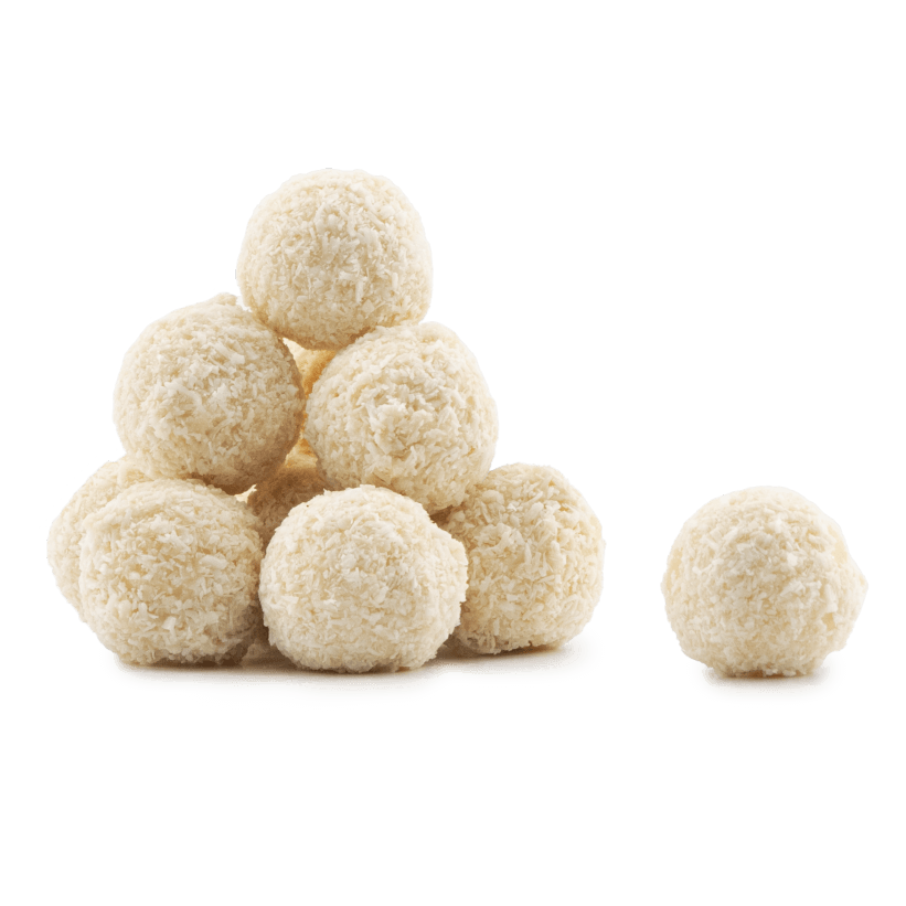 Pouch of Belgian truffles with coconut coating 160g 5407008471095 The Belgian Chocolate Makers