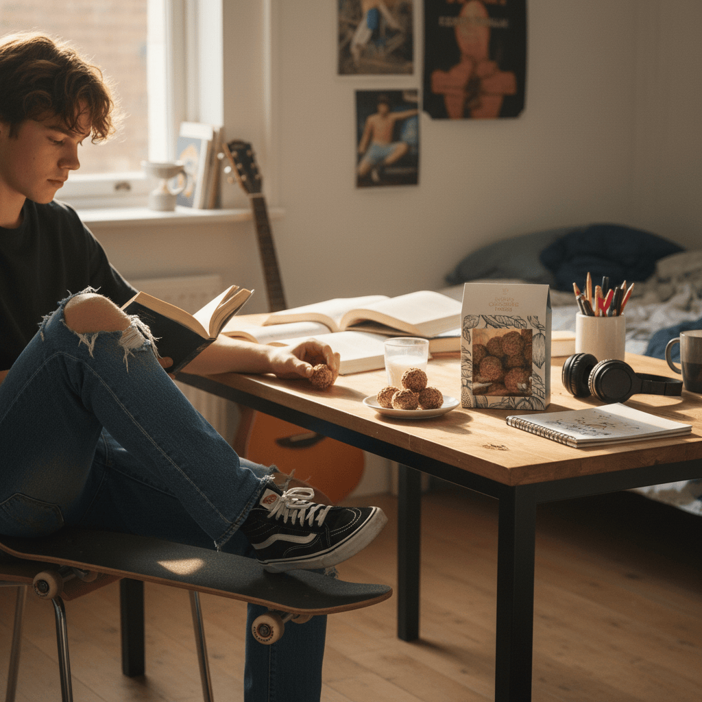 Pouch of Belgian truffles with feuilletine coating 160g 5407008471057 The Belgian Chocolate Makers