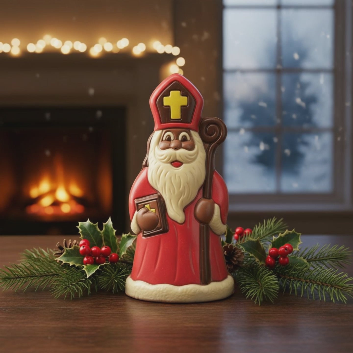 Milk chocolate Saint Nicholas with sceptre 225g